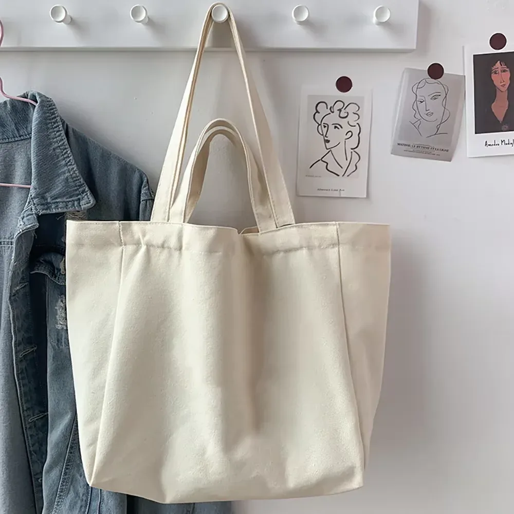 sac fourre-tout en toile pour femme, sac à main polyvalent, sacs à provisions, série plage, impression, travail commpiedmont, classe étudiante