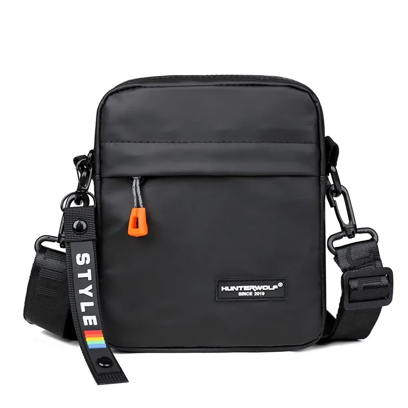 mini sac à bandoulière simple pour hommes, sac latéral pour téléphone, sac à bandoulière décontracté étanche en cuir pu, petits sacs à bandoulière d'affaires