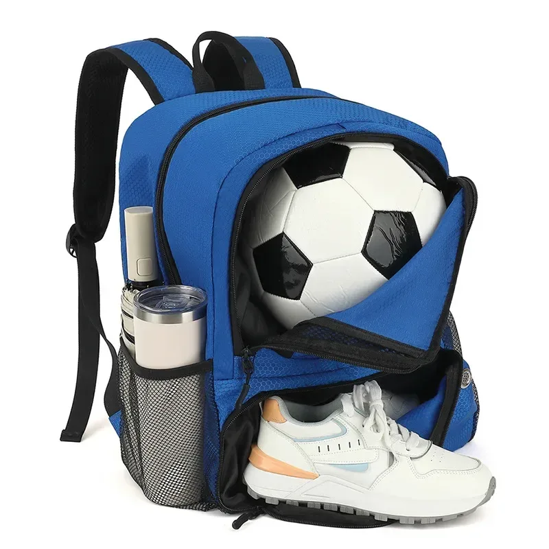 nouveau sac à dos de basket-ball de football avec sac de chaussures sac de volley-ball de football pour adolescents cartable de voyage en plein air de grande capacité