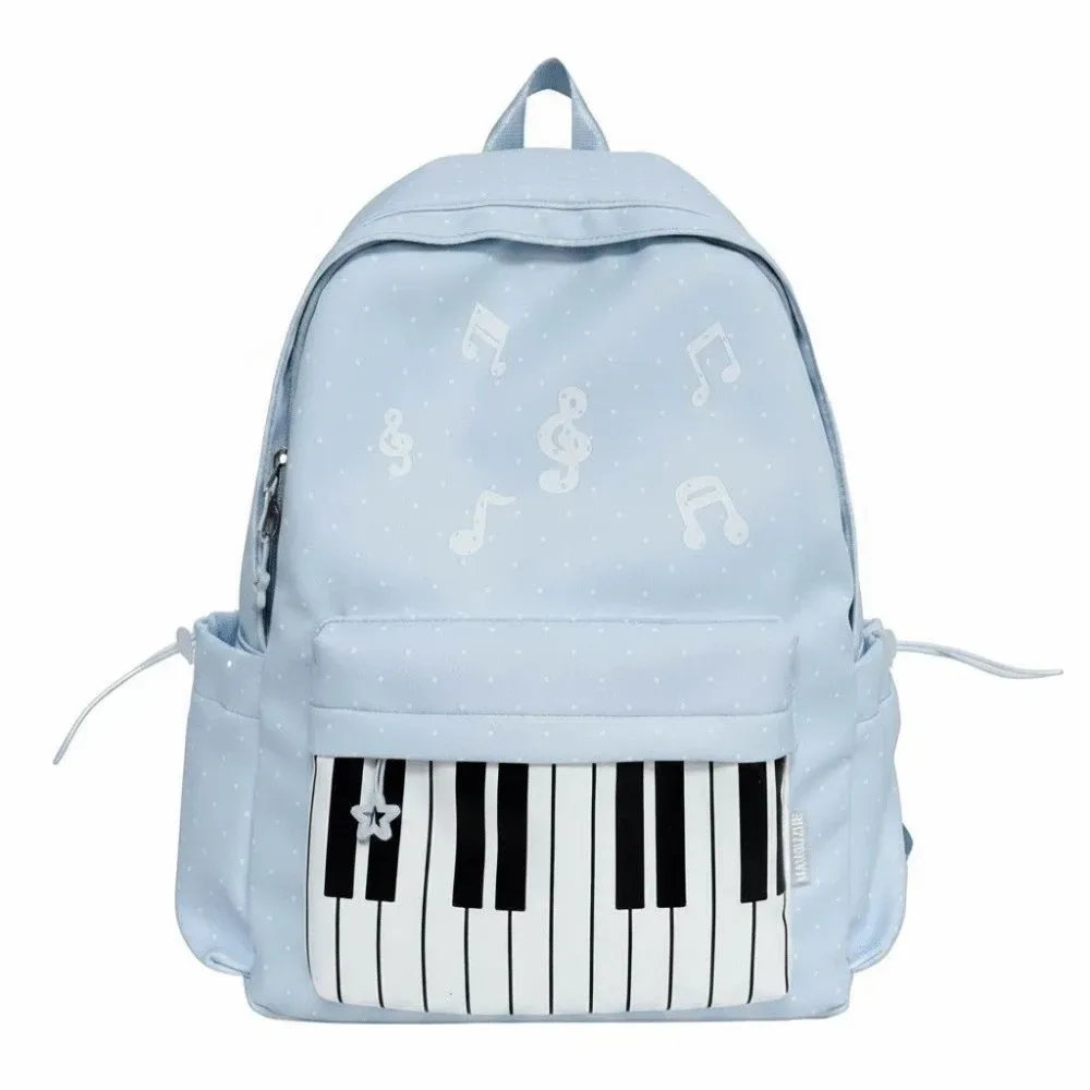 sac à dos pour piano en nylon, multi-poches, design léger, sac pour notes de musique, sangle respirante, grande capacité, sac à dos pour clavier