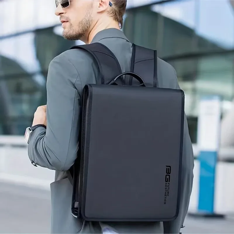 sac dos tpu noir gris jacquet subtil forme rectangulaire poignée souple ceinture coussin air usage voyage école affaires