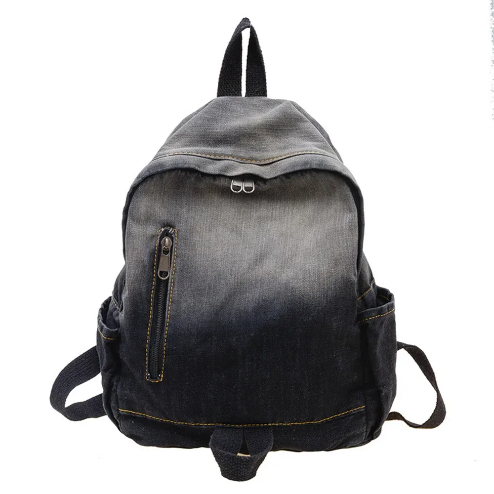 sac à dos personnalisé en jean dégradé, nouvelle collection automne-hiver, pour filles et garçons, idéal pour la maternelle, l'école et les voyages en extérieur