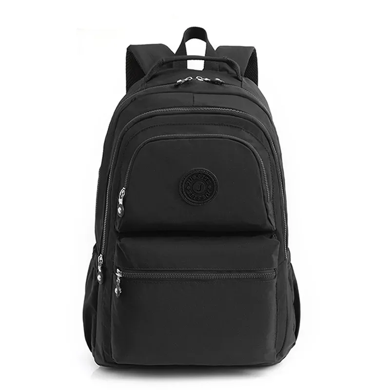 sac à dos à deux épaules pour femmes, sac à dos décontracté pour ordinateur portable, grande capacité, cartable d'étudiant, sac à dos de voyage étanche en nylon