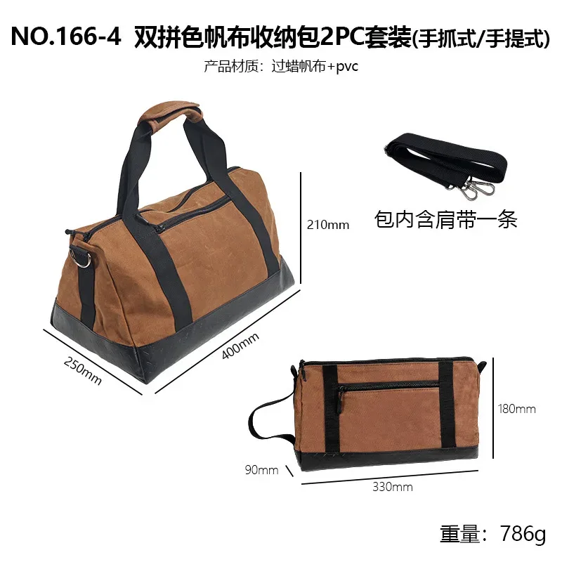 sac de rangement pour outils en toile cirée épaissie, multifonctionnel, style minimaliste moderne, avec compartiments multiples, pour outils...