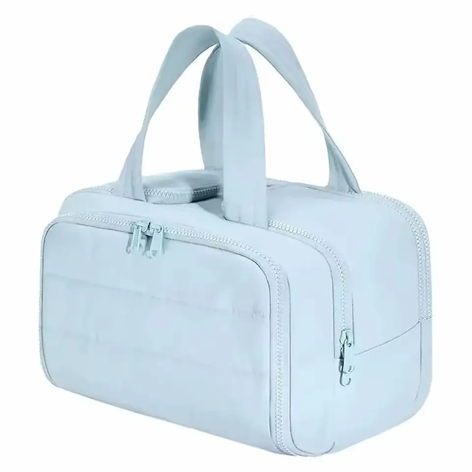 sac de toilette multi-poches pour femme, sac de voyage, sac de toilette de salle de bain, pochette de maquillage, organiseur de produits de toilette imperméable