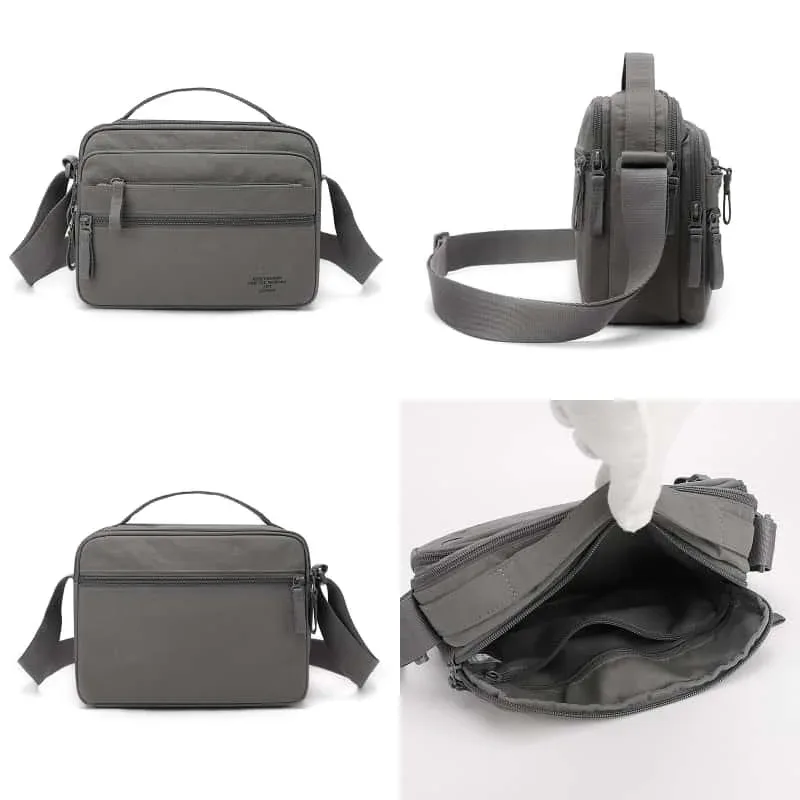 sac bandoulière léger en tissu oxford pour homme - sacoche durable multi-couches pour les trajets quotidiens et les voyages - sac de poitrine