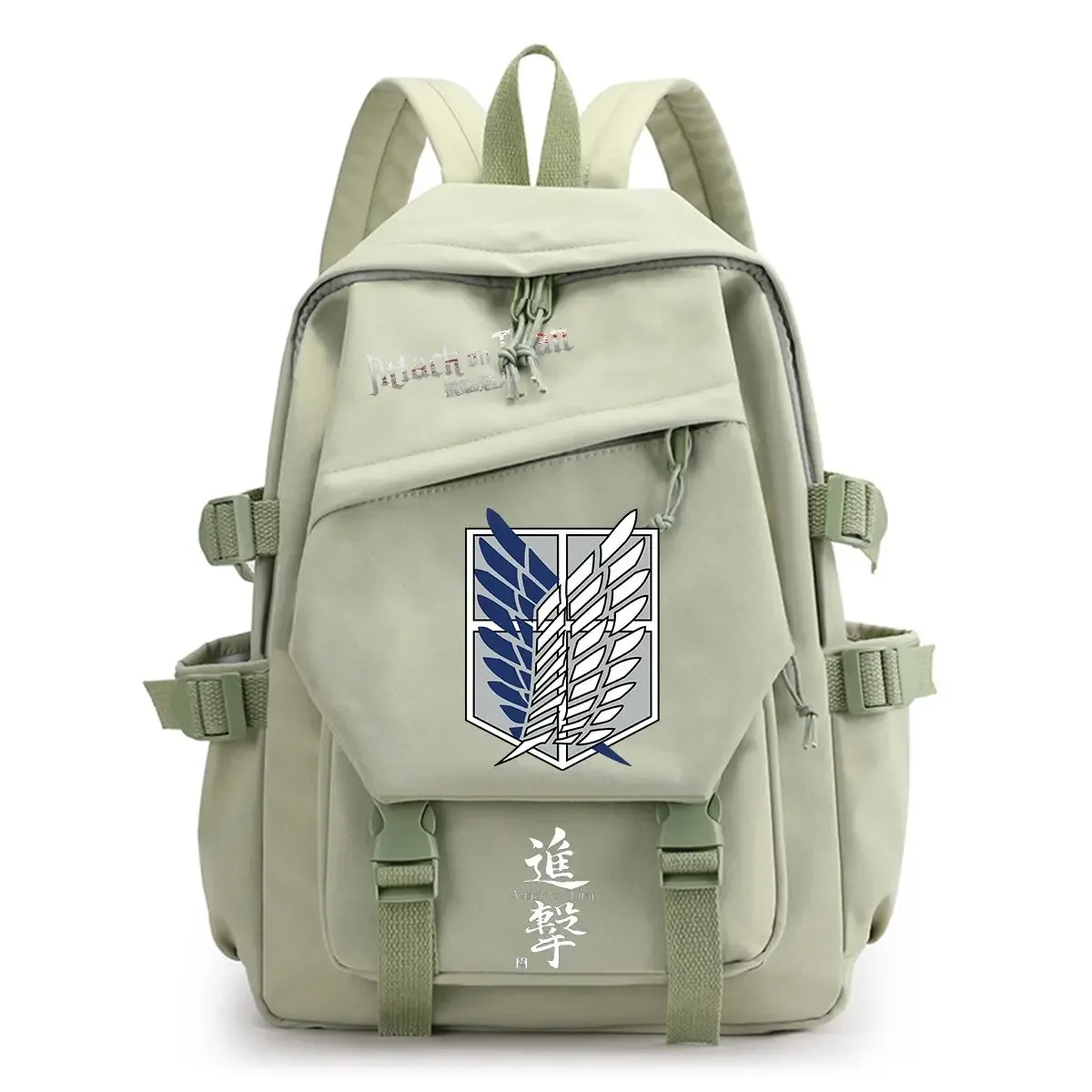 sac à dos attack on titan, grande capacité, léger, pour l'école et les voyages, sac des wings of freedom du survey corps