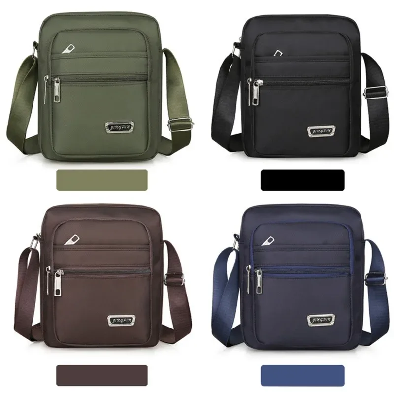1pc sac à bandoulière pour hommes affaires loisirs grande capacité sac à main portable multicouche étanche été hommes sacs à bandoulière