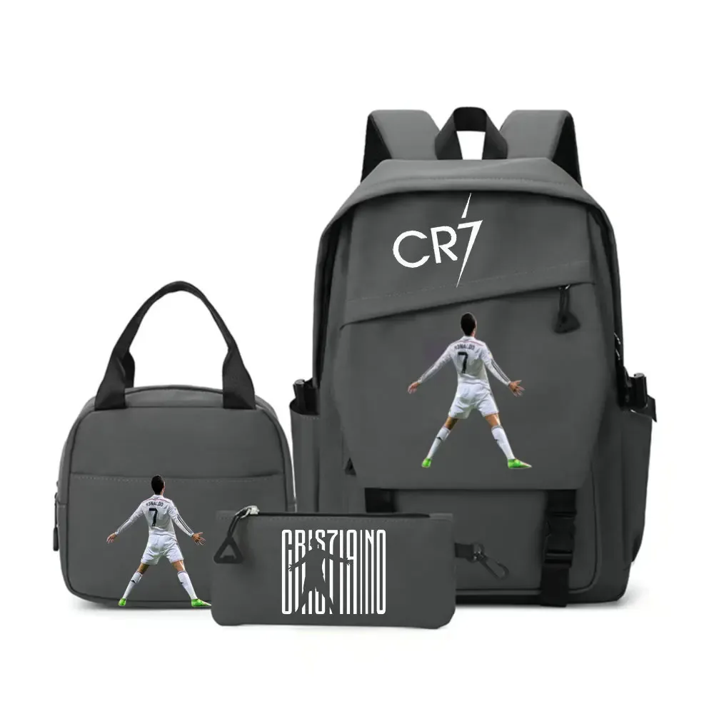 sac à dos cr7 pour étudiants, femmes et hommes, sac à dos tendance pour ordinateur portable, sac à dos quotidien pour adolescents, sac messager