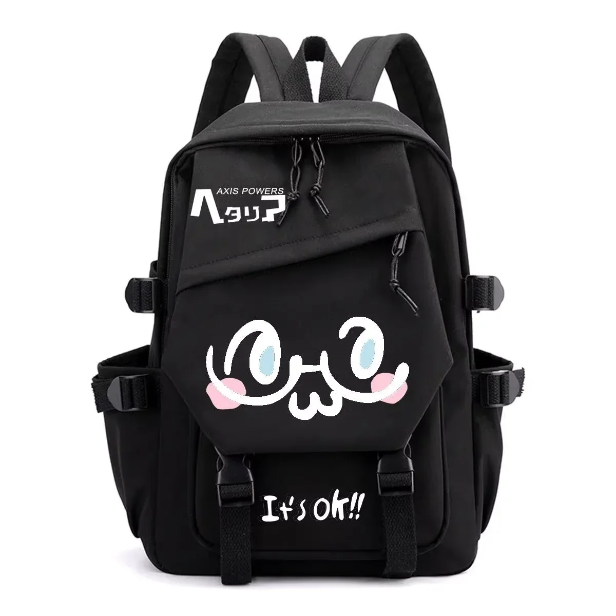 sac à dos axis power hetalia, sac d'école léger et simple pour hommes et femmes, sac à dos à la mode avec imprimé de dessin animé mignon