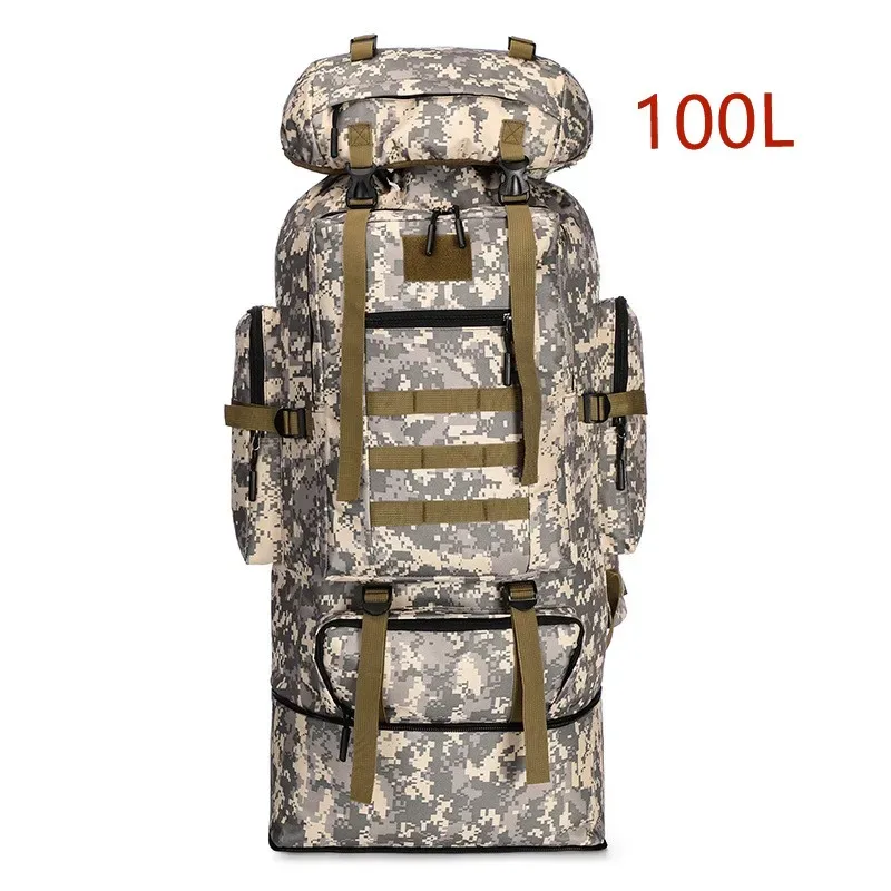 grand sac à dos d'alpinisme pour l'extérieur, sacs à dos d'escalade, sacs de voyage de camping, randonnée, 80l, 100l