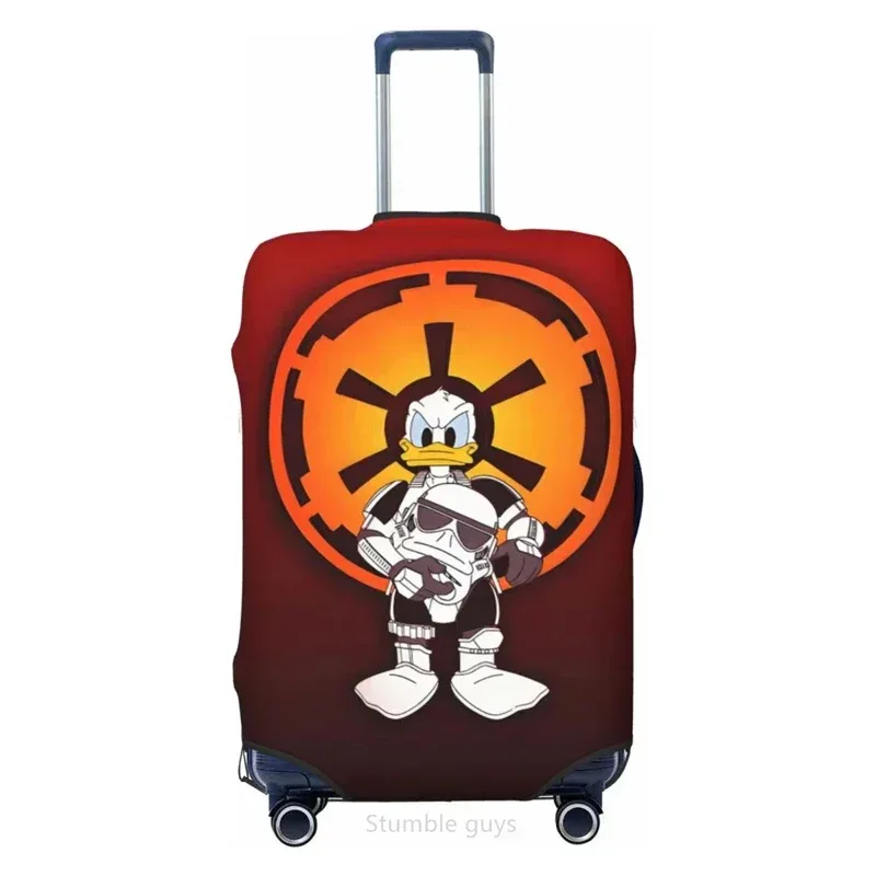 housse de bagage anti-rayures lavable, imprimé canard, haute élasticité, convient aux valises de 18 à 32 pouces, anti-poussière, pour les voyages en plein air