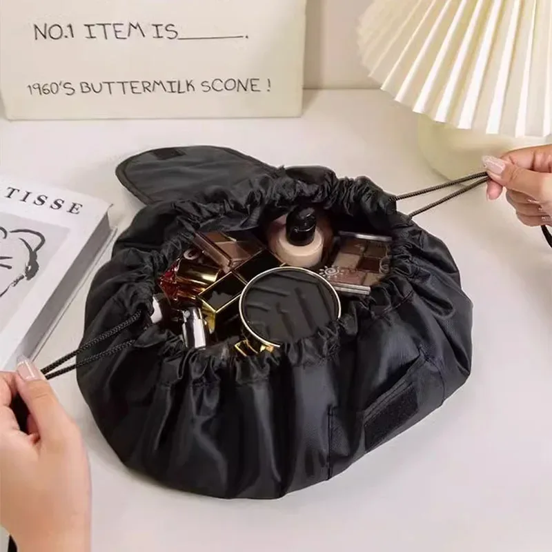 nouvelle trousse de toilette portable pour femme, sac de rangement à cordon de serrage grande capacité, best-seller