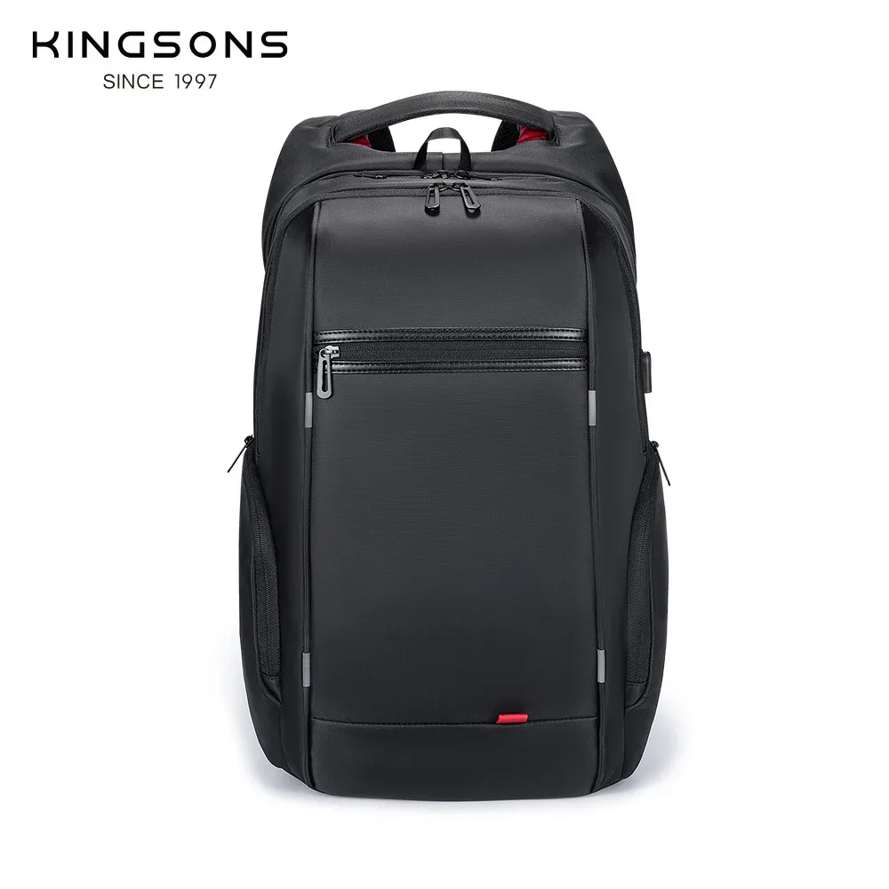 kingsons hommes sacs à dos 15 ''17'' sac à dos pour ordinateur portable usb chargeur sac antivol sac à dos pour adolescent mode homme voyage
