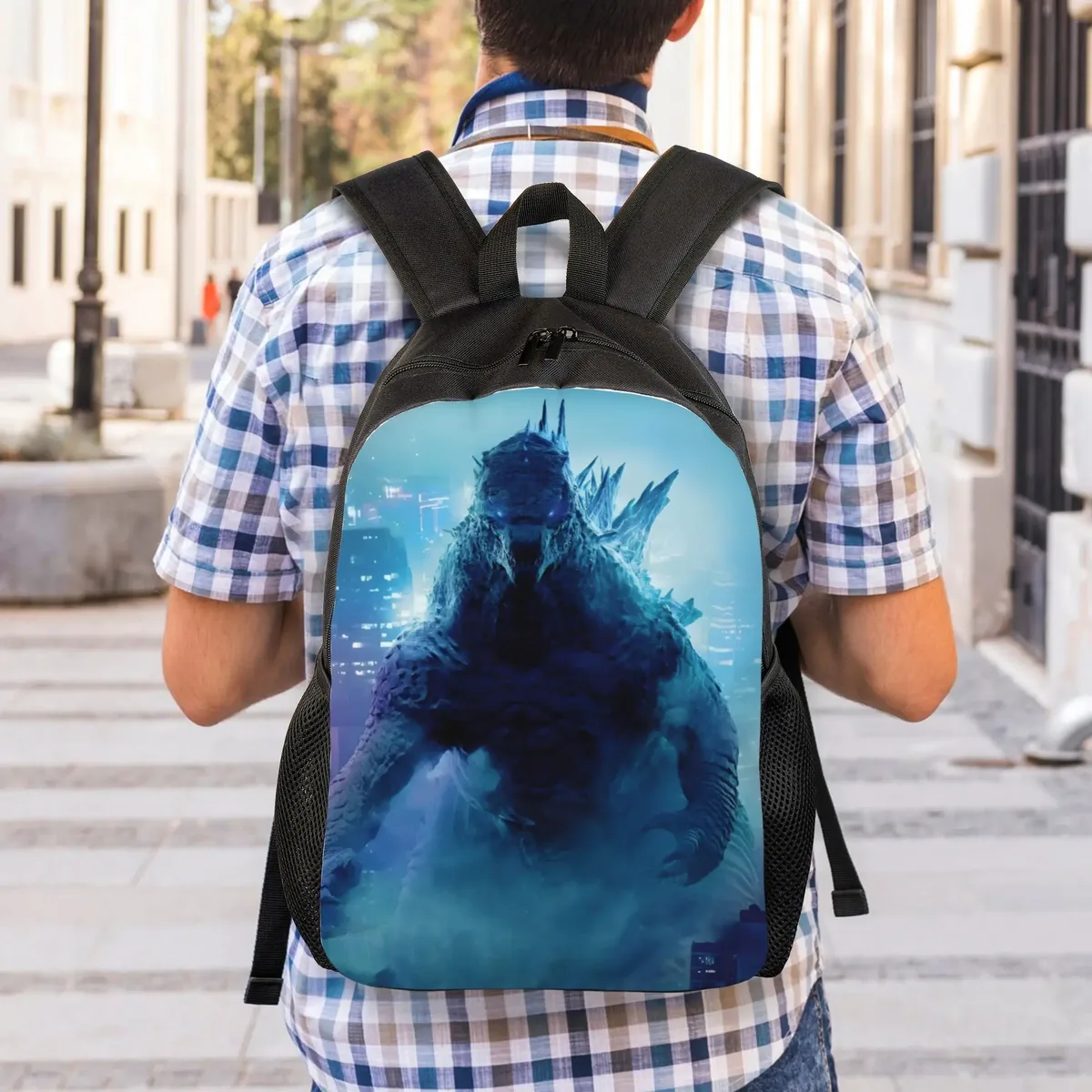 sac à dos 1 pièce, motif bête ancienne, godzilla, pour la rentrée scolaire, sac à main de campus, cadeau d'anniversaire, nouvelle année scolaire