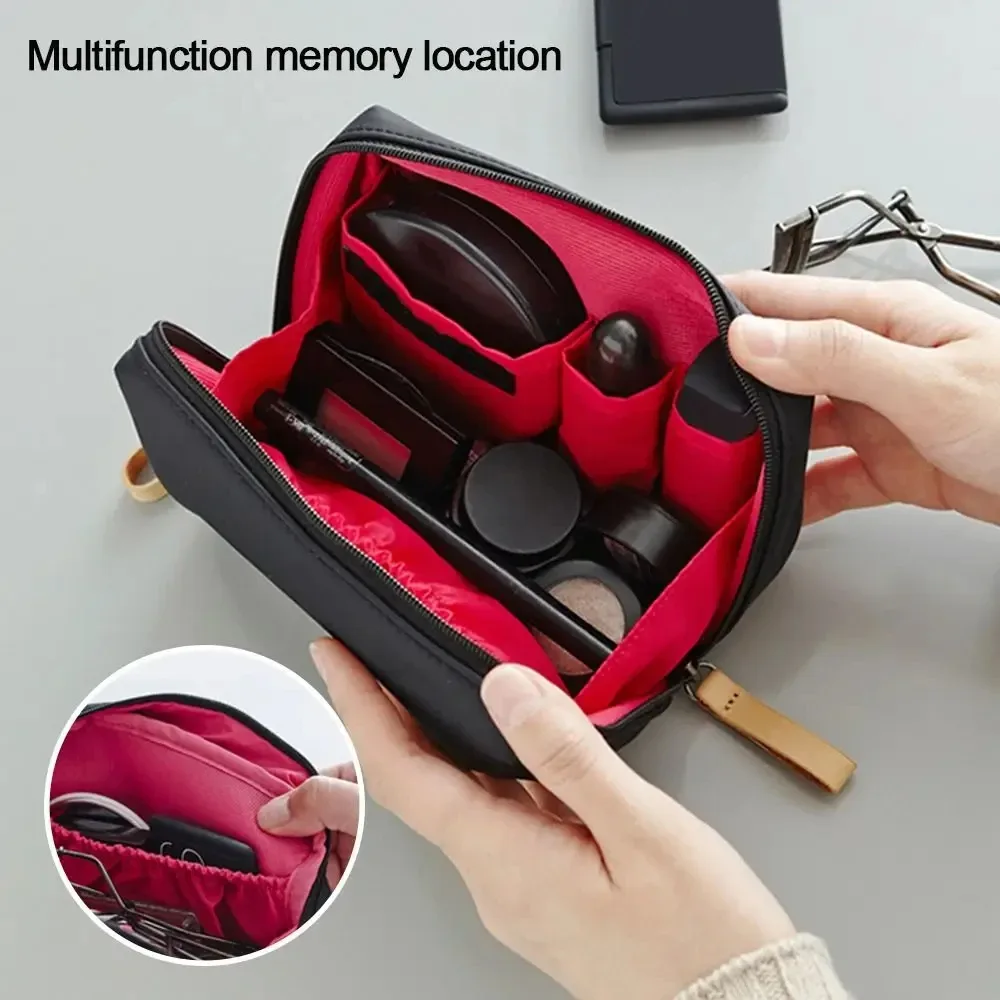 sac de maquillage portable étanche pour femmes, sac à cosmétiques, pochette pour pièces de monnaie, sac de rangement, mini sac de rouge à lèvres, petit sac de toilette, étui de rangement