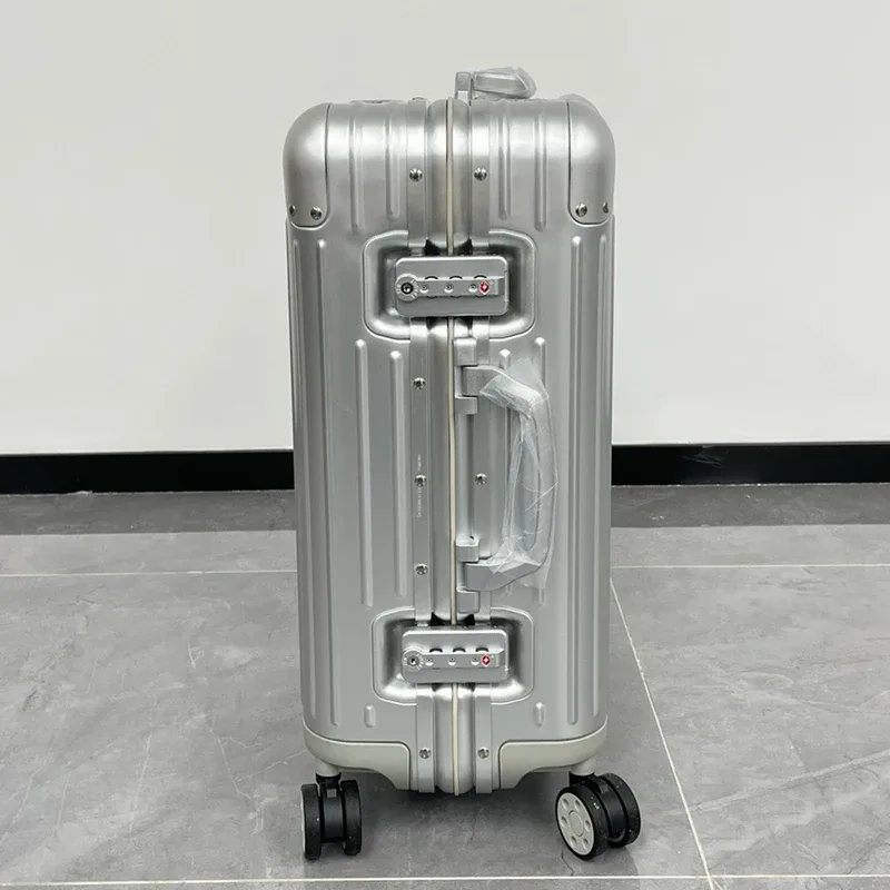nouvelle valise à roulettes rigide en alliage d'aluminium de haute qualité, valise de voyage, bagage enregistrable 20'26'30'31'33 pouces