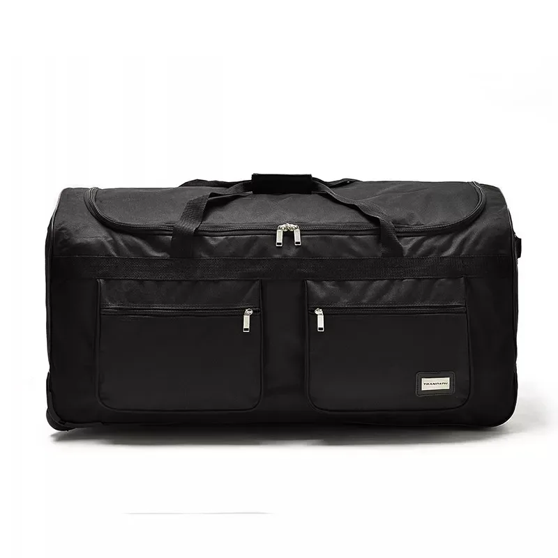 sac voyage oxford université gris clair grande capacité roulante toupies poches organisateur longueur 81cm
