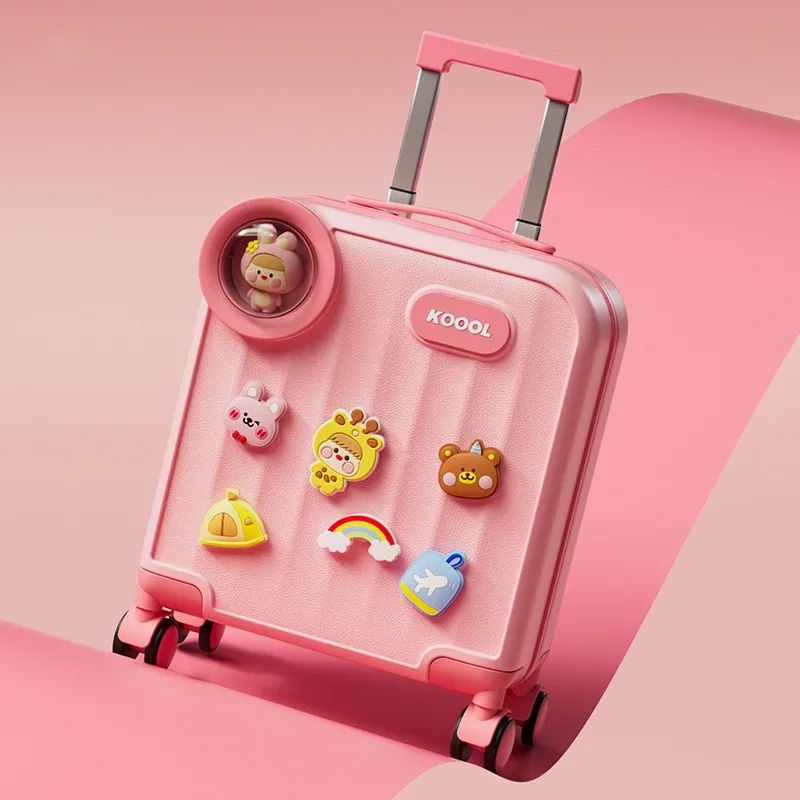 valise à roulettes pour enfants, bagage à main pour petits garçons et filles, cabine de voyage, valise à roulettes, 16 pouces, nouveau, 2025