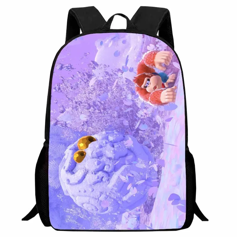 sac dos nylon donkey kong animé joyeux course combat famille grande capacité voyager école
