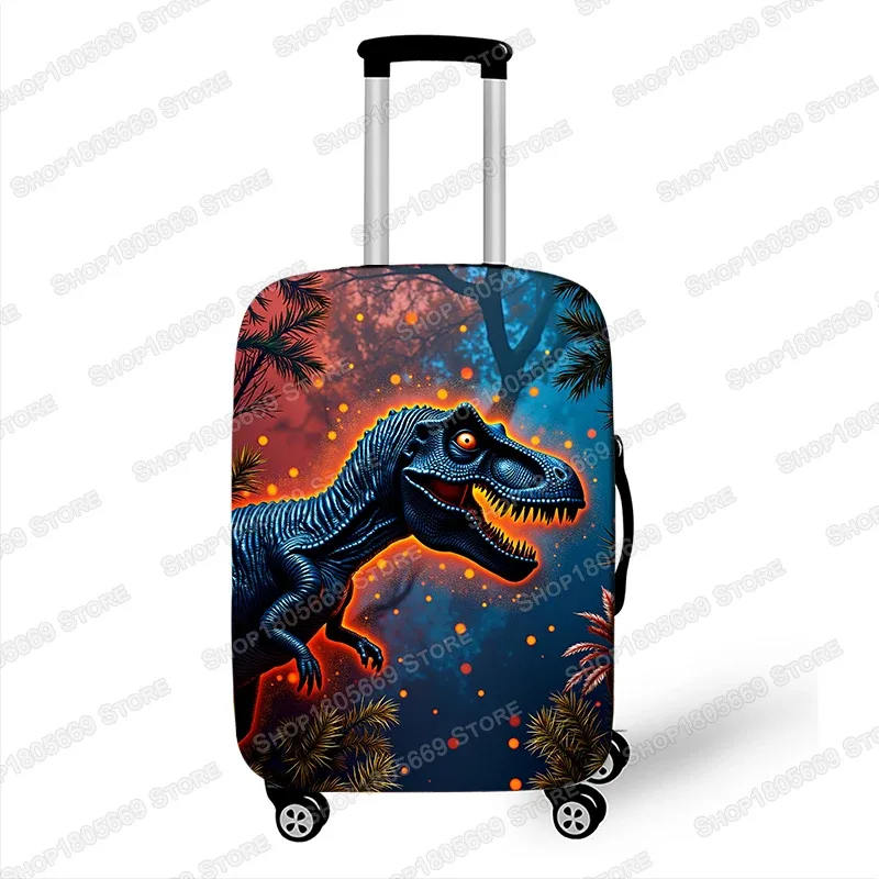 housse de bagage dinosaure jurassique imprimée en 3d, t-rex, velociraptor, spinosaurus, accessoires de voyage, housses de protection anti-poussière pour valise