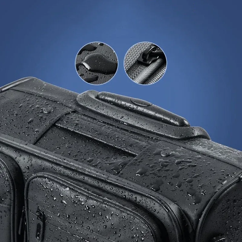 valise à roulettes professionnelle pour homme, bagage cabine 15,6 pouces, sac de voyage super étanche, valise pilote à roulettes
