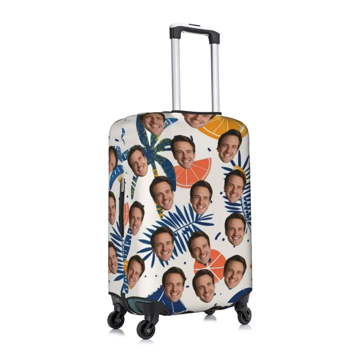 housse de bagage personnalisée avec logo, élastique, votre design ici, housse de protection pour valise de voyage, convient aux valises de 18 à 32 pouces