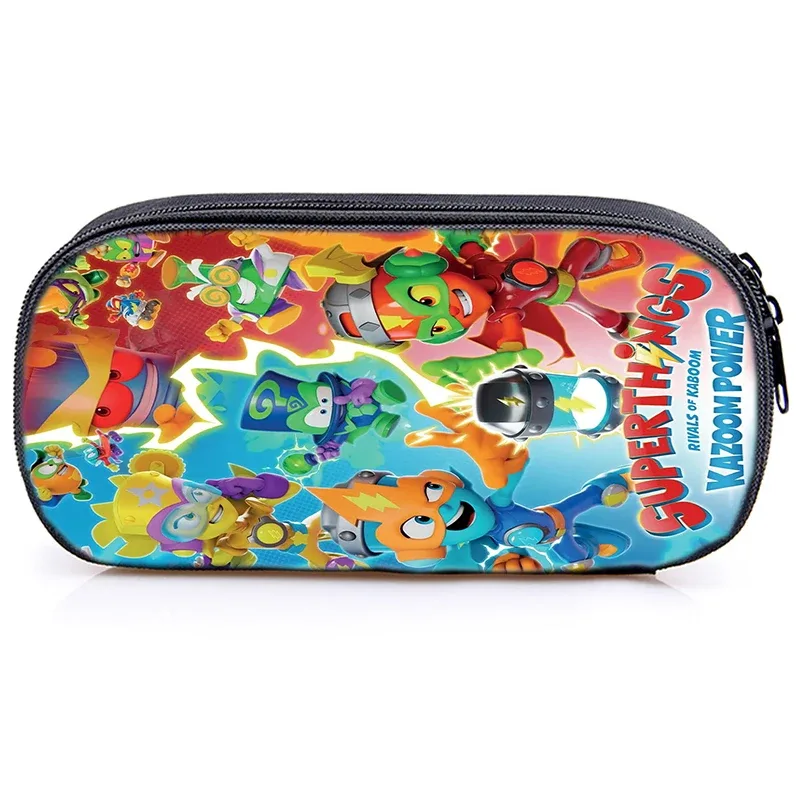 nouveau superthings dessin animé sac à dos 3 pièces ensemble garçons filles cartable sac à bandoulière sac à crayons supthings cartable scolaire voyage mochila