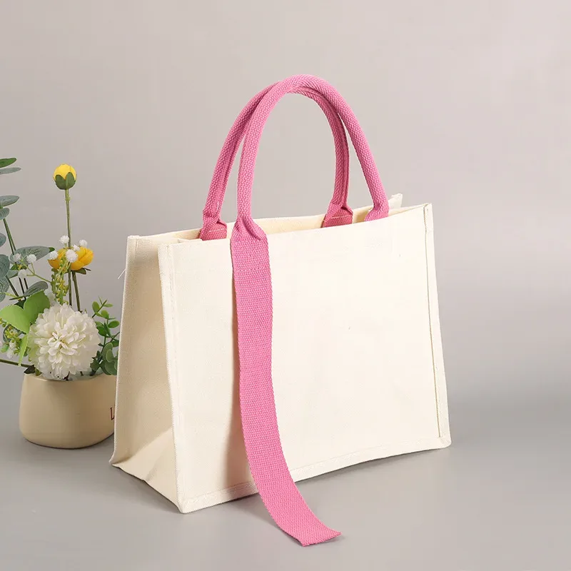 sac en toile portable tridimensionnel personnalisé pour femmes shopping travail école et voyage nouveau style sac fourre-tout simple et à la mode