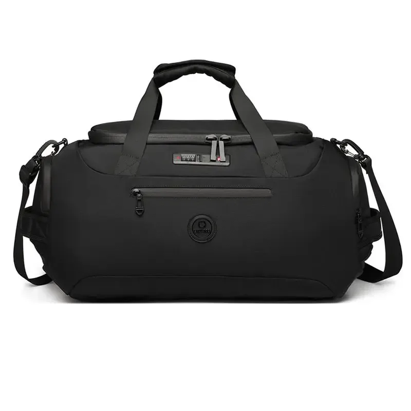 ozuko-sacs de sport étanches pour hommes, sacs de voyage de grande capacité, sacs à main de gym avec poche arrière pour chaussures, sacs à dos multifonctions pour court voyage