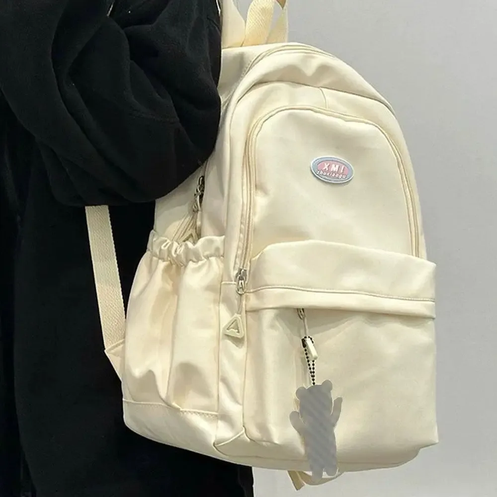 sac à dos simple de grande capacité, sac de livre de lycée, sacs à dos de voyage en nylon imperméables, cartables pour étudiants, garçons et filles