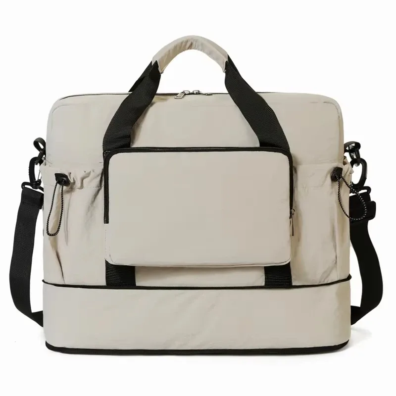 sac de sport avec compartiment sec/humide, sac de voyage, sac de rangement pour bagages de courte distance, sac bandoulière portable extensible sac à main
