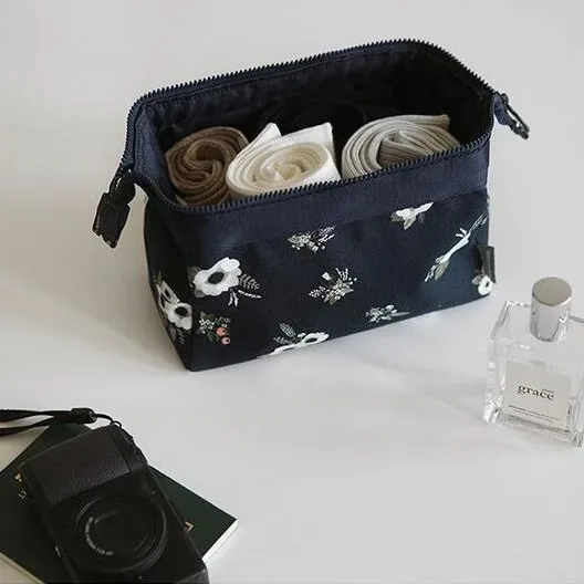 sac de maquillage pour femmes, trousse de toilette portable, sac de rangement pour cosmétiques, grande capacité, sac de rangement pour accessoires de voyage, flamant rose, zw037