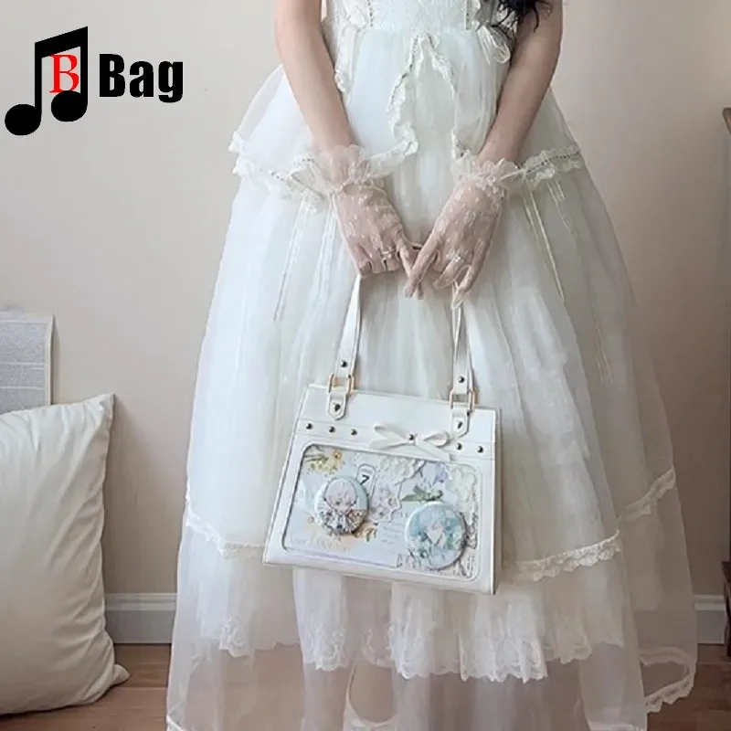 sac d'uniforme de cosplay japonais lolita jk pour femmes, magnifique sac à bandoulière, sac à bandoulière portable, sacs ita pour sous-culture