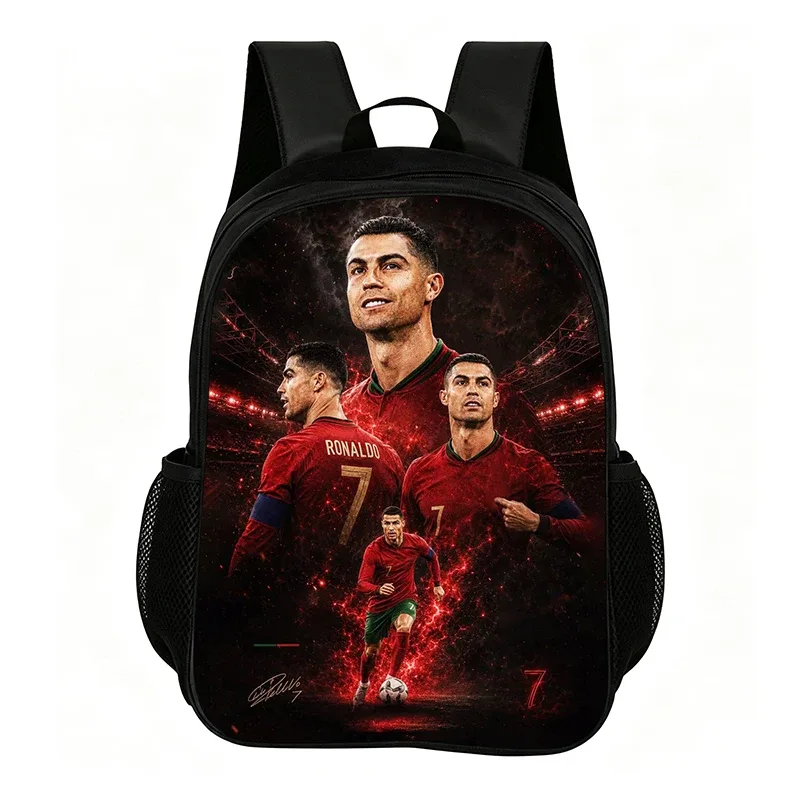 sac à dos de football pour enfants, fournitures scolaires, sac à dos ronaldo, sac de voyage, sac à dos de star du football pour enfant, meilleur cadeau