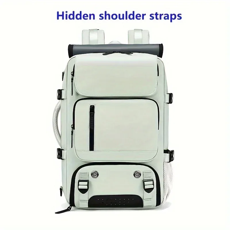 sac à dos de voyage pour femme, sac à dos imperméable pour ordinateur portable de 16 pouces avec sac à chaussures, port de chargement usb caché, sac à dos pour randonnée et camping