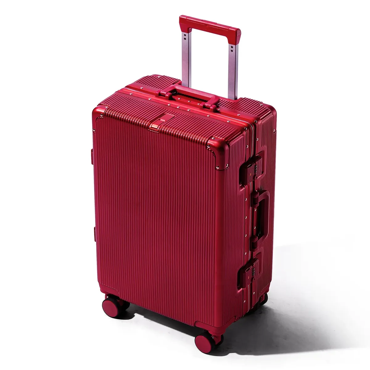 valise de grande capacité 16 "/20"/22 "/24"/26 "/28", bagages roulants à la mode, cadre en aluminium de voyage avec sacs à roulettes en alliage
