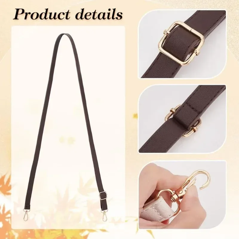 sangle de sac en cuir pu de 130 cm de long, accessoires pour sac à main, sangle de remplacement pour sac à bandoulière, sangles de remplacement pour sacs
