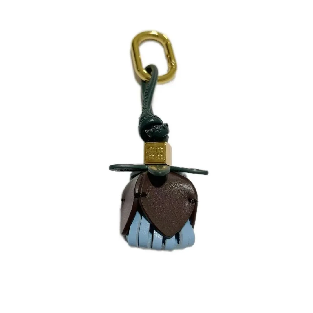 nouveau cuir gland belle fleur pendentif sac charme suspendu décoration ornement pour sac à main design sac à dos voiture sac à main porte-clés