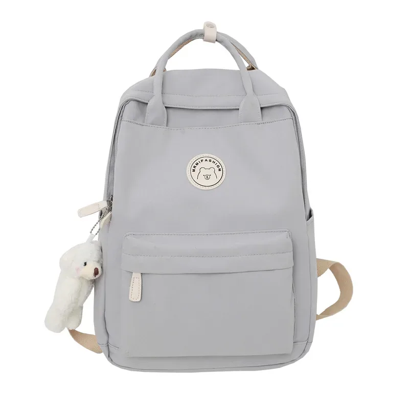 sac à dos à la mode pour étudiante, étanche, mignon, cartable pour femme, ordinateur portable, livre blanc, kawaii, fille, collège, voyage