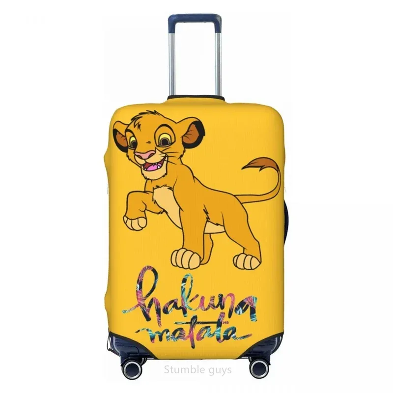 housse de bagage de voyage universelle, motif lionkings, haute élasticité, 18-32 pouces, anti-poussière, anti-rayures, lavable, protection pour valise