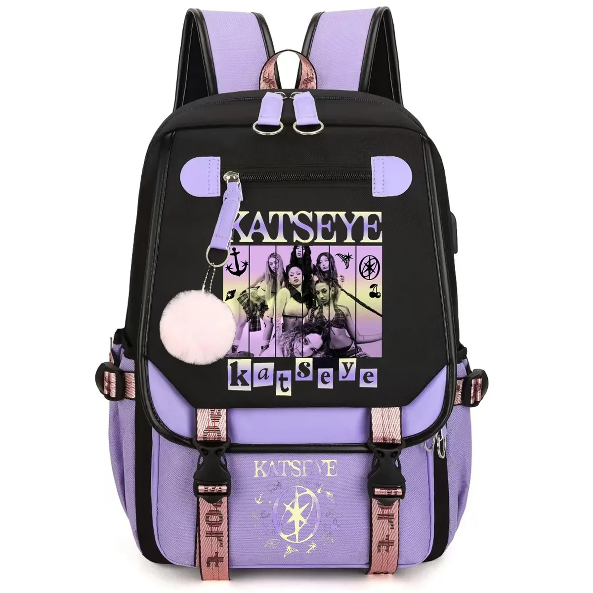 kayseye – sac à dos imprimé chao pour étudiants, sac d'école en toile de grande capacité, sac à dos de voyage de haute qualité pour garçons et filles
