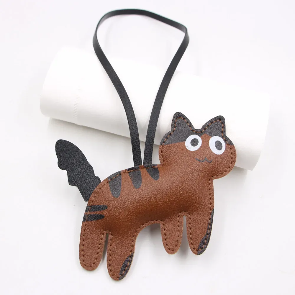 mini ours porte-clés en cuir pu animaux, ornement suspendu, sac à dos, breloque de sac à main, cadeau pour hommes et femmes, breloques de sac coréen y2k