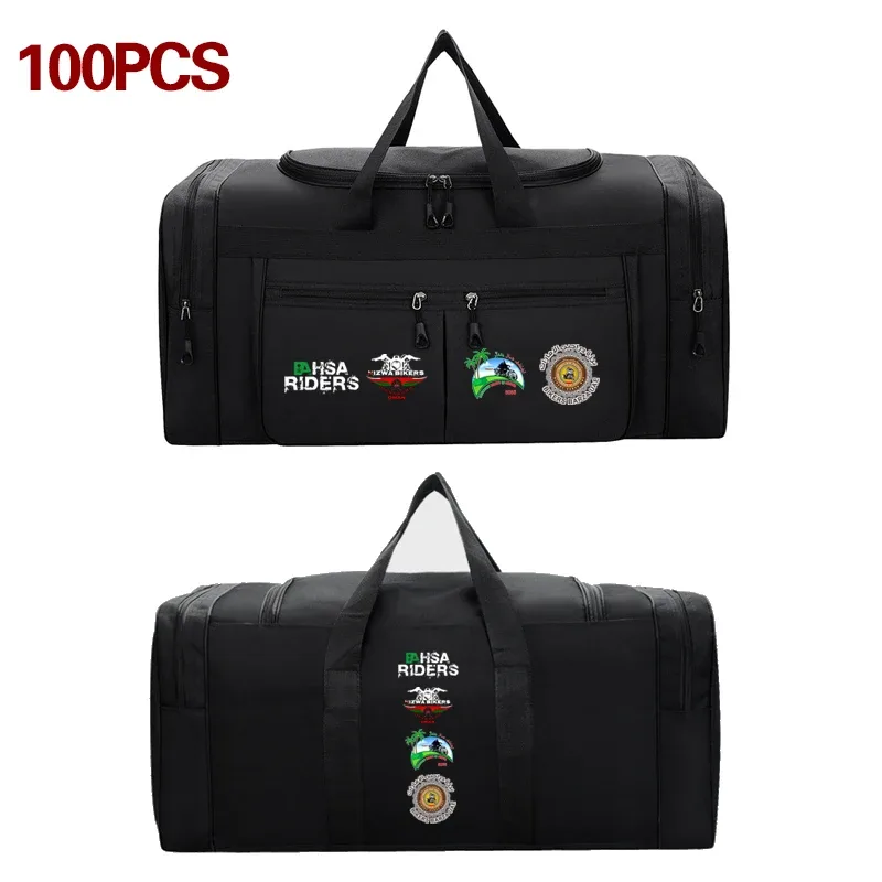 sac de voyage portable grande capacité, sac à main étanche en nylon, sac à bandoulière décontracté pour l'extérieur, logo personnalisé avec nom imprimé