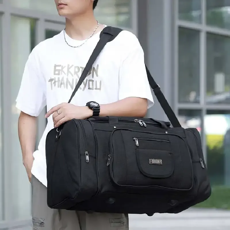 sac à main de voyage pour hommes, sac à bandoulière de poche pour chaussures, grand sac à bandoulière pour sport de plein air, fitness, week-end, sacs de voyage décontractés xa41wa