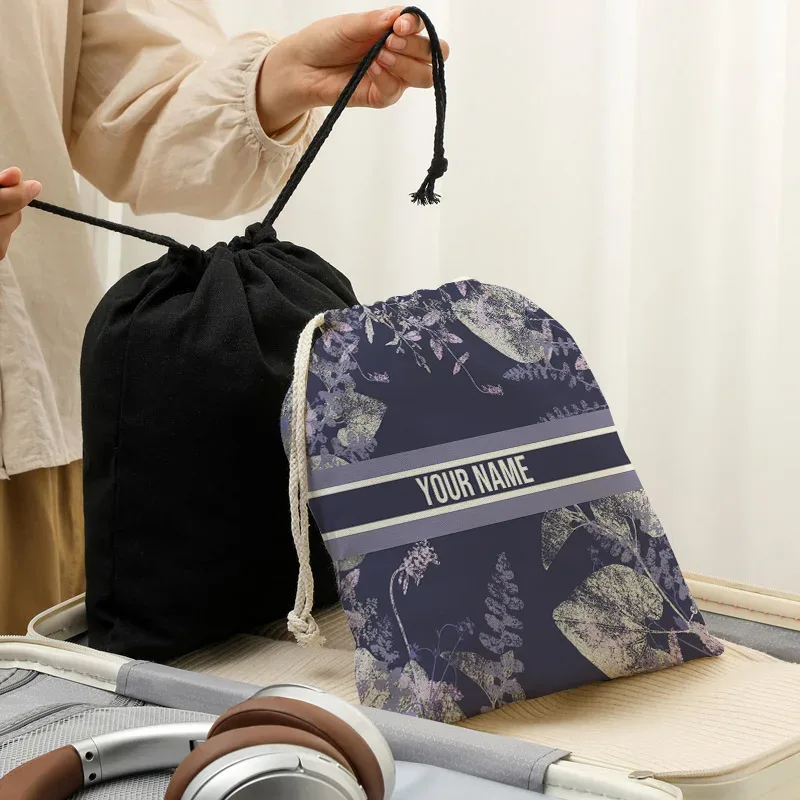sac en toile pour épaules, poches à cordon de serrage, sac à dos de shopping personnalisé pour étudiant, pochette en coton pour salle de sport, sac de rangement de voyage