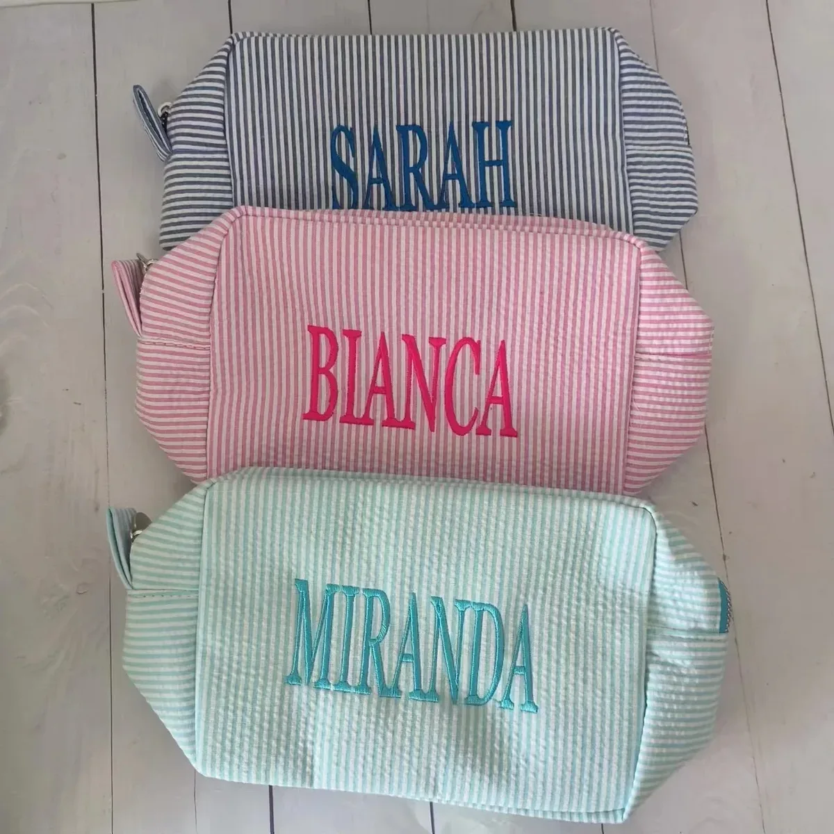 trousse de toilette personnalisée avec monogramme, trousse de maquillage, cadeaux pour demoiselles d'honneur, trousses de voyage personnalisées, grande capacité, sac de rangement.