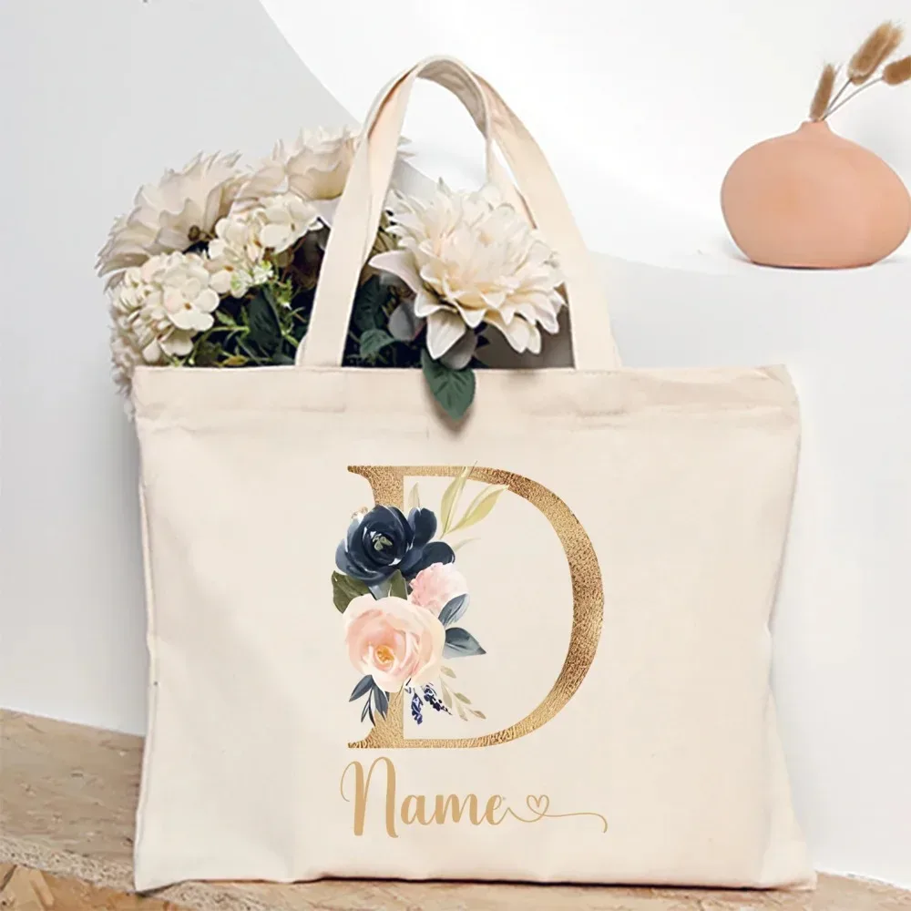 sac fourre-tout personnalisé pour demoiselle d'honneur avec initiales et nom, sac à bandoulière, sac de fête de bachelorette, sac à main de mariée, cadeau pour elle