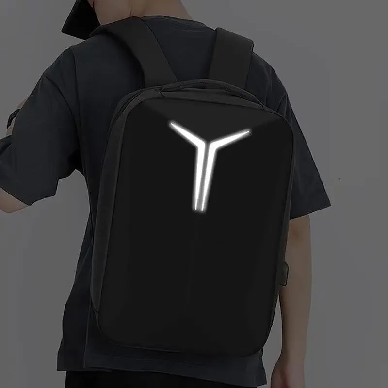 sac à dos d'affaires de grande capacité pour hommes, coque rigide, haut sens, décontracté, étanche, réfléchissant, pour ordinateur portable, usb, cartable pour hommes