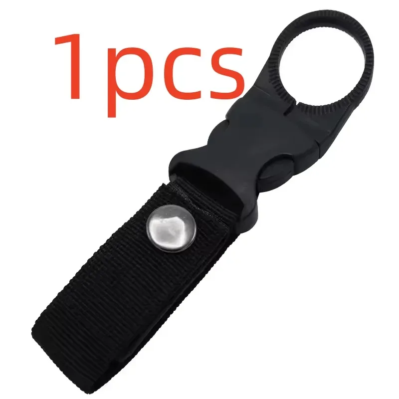 mousqueton porte-bouteille d'eau, clip de fixation pour ceinture et sac à dos, en sangle nylon multifonction